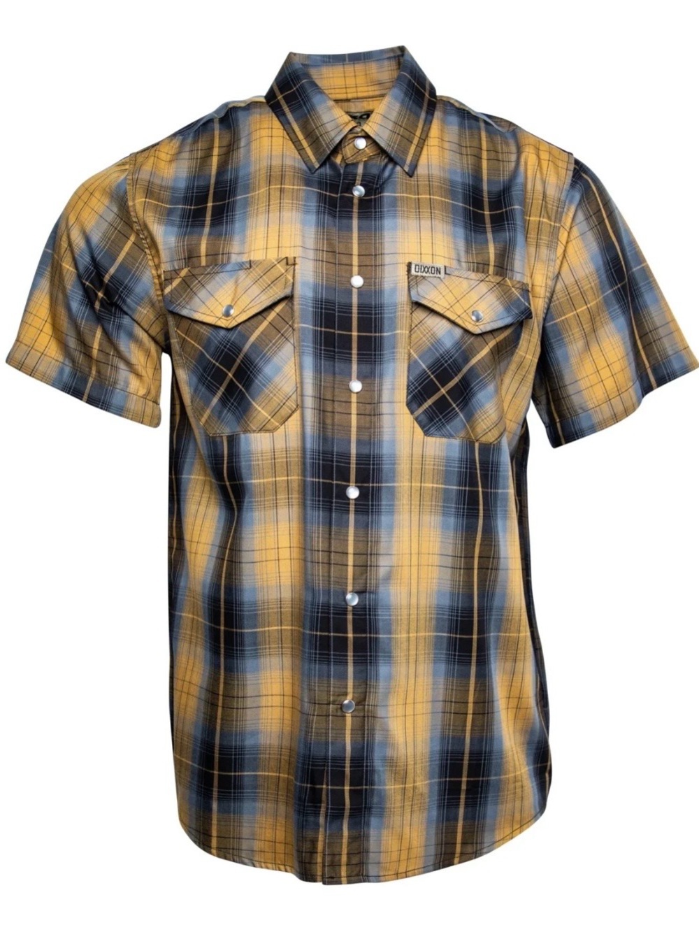 Dixxon The Kid Bamboo Short Sleeve Button Down Shirt, Size Small